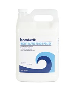 Boardwalk®High Traffic Floor Polish, Apply 3 to 5 Coats per Application, Unscented, 1 gal Bottle