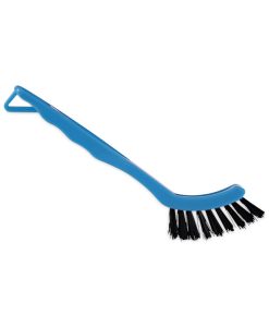 Boardwalk®Grout Brush, Black Nylon Bristles, 8.13" Blue Plastic Handle
