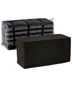 Boardwalk®Grill Brick, 8 x 4, Black, 12/Carton