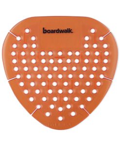 Boardwalk®Gem Urinal Deodorizer Screen, Mango Scent, Orange, 12/Box