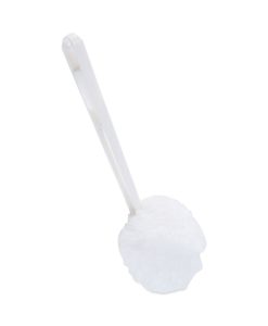 Boardwalk®Deluxe Toilet Bowl Mop, 12" Handle, 2" Mop Head, White