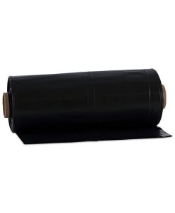 Boardwalk®Industrial Drum Liners Rolls, 60 gal, 2.7 mil, 38" x 63", Black, 50/Carton