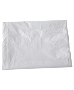 Boardwalk®Linear Low Density Industrial Can Liners, 10 gal, 0.5 mil, 24" x 23", White, Flat Pack, 500/Carton