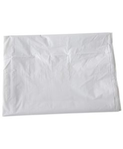 Boardwalk®Linear Low Density Industrial Can Liners, 60 gal, 0.9 mil, 38" x 58", White, Flat Pack, 100/Carton