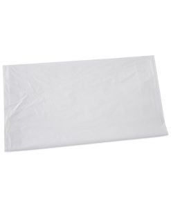 Boardwalk®Linear Low Density Industrial Can Liners, 45 gal, 0.9 mil, 40" x 46", White, Flat Pack, 100/Carton