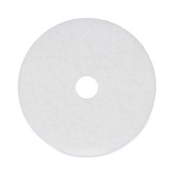 Boardwalk®Polishing Floor Pads, 20″ Diameter, White, 5/Carton