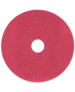 Boardwalk®Buffing Floor Pads, 20" Diameter, Red, 5/Carton