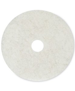 Boardwalk®Natural Burnishing Floor Pads, 20" Diameter, White, 5/Carton