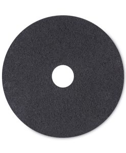 Boardwalk®High Performance Stripping Floor Pads, 20" Diameter, Black, 5/Carton