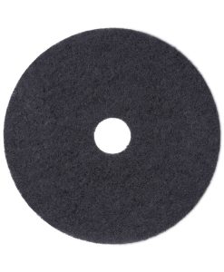 Boardwalk®Stripping Floor Pads, 19" Diameter, Black, 5/Carton
