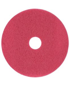 Boardwalk®Buffing Floor Pads, 18" Diameter, Red, 5/Carton