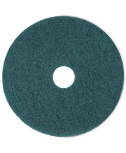 Boardwalk®Heavy-Duty Scrubbing Floor Pads, 18" Diameter, Green, 5/Carton