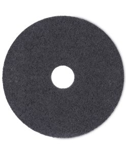 Boardwalk®High Performance Stripping Floor Pads, 17" Diameter, Black, 5/Carton