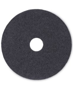 Boardwalk®Stripping Floor Pads, 17" Diameter, Black, 5/Carton