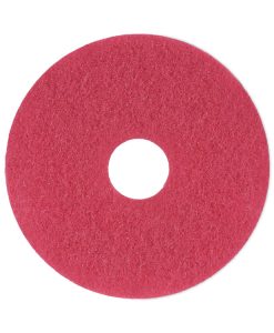 Boardwalk®Buffing Floor Pads, 13" Diameter, Red, 5/Carton