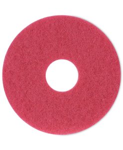 Boardwalk®Buffing Floor Pads, 12" Diameter, Red, 5/Carton