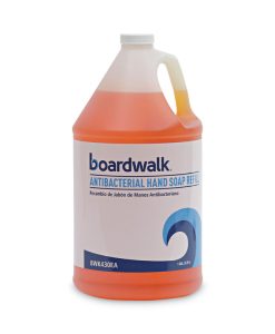 Boardwalk®Antibacterial Liquid Soap Refill, Clean Scent, 1 gal Bottle, 4/Carton