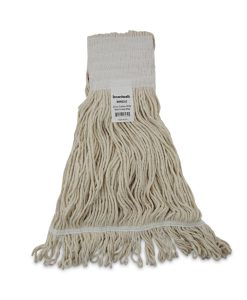 Boardwalk®Mop Head, Pro Loop Web/Tailband, Premium Saddleback Head, Cotton, 24 oz, White, 12/Carton