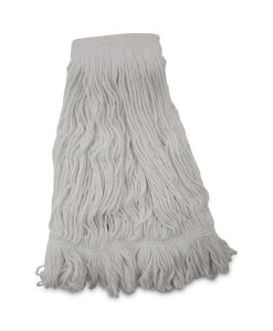 Boardwalk®Mop Head, Pro Loop Web/Tailband, Premium Saddleback Head, Ryn, 24-oz., WH, 12/CT