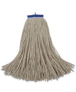 Boardwalk®Cut-End Lie-Flat Wet Mop Head, Cotton, 24oz, White, 12/Carton