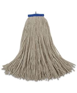 Boardwalk®Cut-End Lie-Flat Wet Mop Head, Cotton, 24 oz, White