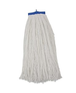Boardwalk®Cut-End Lie-Flat Wet Mop Head, Rayon, 24 oz, White, 12/Carton