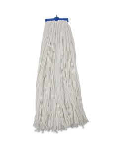 Boardwalk®Mop Head, Economical Lie-Flat Head, Rayon Fiber, 32-Oz., White, 12/Carton