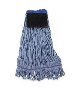 Boardwalk®Mop Head, Loop-End, Cotton With Scrub Pad, Medium, 12/Carton