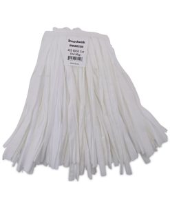 Boardwalk®Nonwoven Cut End Edge Mop, Rayon/Polyester, #20, White, 12/Carton