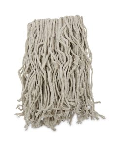 Boardwalk®Mop Head, Cotton, Cut-End, White, 4-Ply, #16 Band, 12/Carton