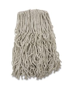 Boardwalk®Banded Cotton Mop Heads, 24oz, White, 12/Carton