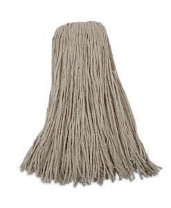 Boardwalk®Mop Head, Cotton, Cut-End, White, 4-Ply, 32oz, 12/Carton
