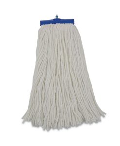 Boardwalk®Cut-End Lie-Flat Mop Head, Rayon, 16oz, White, 12/Carton