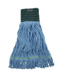 Boardwalk®Mop Head, Premium Standard Head, Cotton/Synthetic Fiber, Medium, Blue, 12/Carton