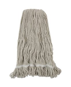 Boardwalk®Pro Loop Web/Tailband Wet Mop Head, Cotton, 24oz, White