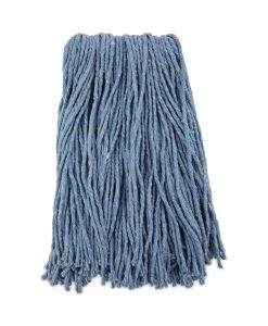 Boardwalk®Mop Head, Standard Head, Cotton/Synthetic Fiber, Cut-End, #16., Blue