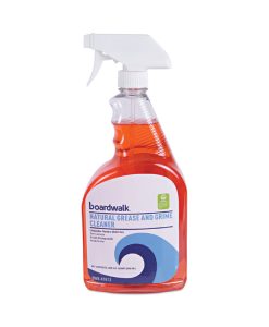Boardwalk®Natural Grease and Grime Cleaner, Unscented, 32 oz Spray Bottle