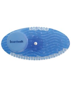 Boardwalk®Curve Solid Air Freshener, Cotton Blossom, Blue, 10/Box, 6 Boxes/Carton