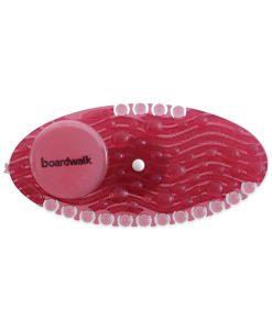 Boardwalk®Curve Solid Air Freshener, Spiced Apple, Red, 10/Box
