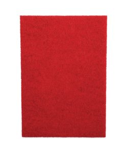 Boardwalk®Buffing Floor Pads, 28 x 14, Red, 10/Carton