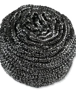 Boardwalk®Stainless Steel Scrubber, 3.93 x 1.96, Silver, 72/Carton