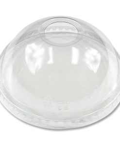 Boardwalk®PET Cold Cup Dome Lids, Fits 9 oz Squat/12 oz Cold Cups, Plastic, Clear, 1,000/Carton