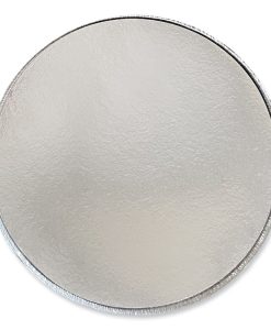 Boardwalk®Round Aluminum To-Go Containers with Lid, 48 oz, 9" Diameter x 1.66" h, Silver, 200/Carton