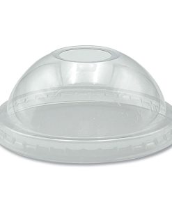 Boardwalk®PET Cold Cup Dome Lids, Fits 9 oz to 10 oz Cold Cups, Plastic, Clear, 100/Pack