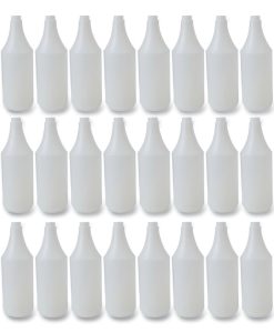 Boardwalk®Embossed Plastic Spray Bottle, 32 oz, Clear, 24/Carton