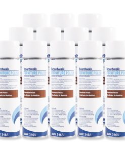 Boardwalk®Furniture Polish, Lemon Scent, 19 oz Aerosol Spray, 12/Carton