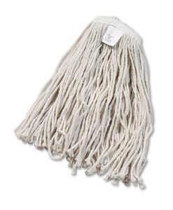 Boardwalk®Cut-End Wet Mop Head, Cotton, White, #20, 12/Carton