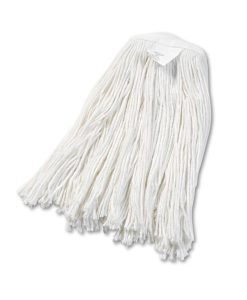 Boardwalk®Cut-End Wet Mop Head, Rayon, No. 20, White