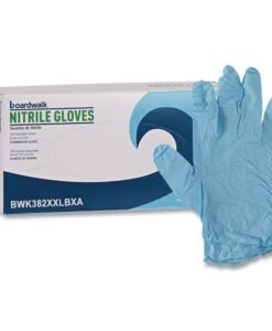 Boardwalk®Disposable Examination Nitrile Gloves, Powder-Free, XX-Large, 5 mil Thick, 9.5" Long, Blue, 100/Box