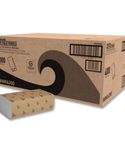 Boardwalk®Multifold Paper Towels, 1-Ply, 9 x 9.45, White, 250 Towels/Pack, 16 Packs/Carton